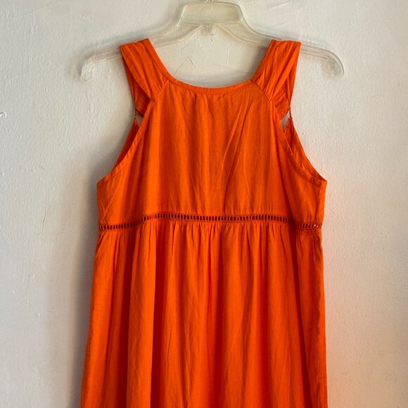 Roberta Freymann Beautiful Bright Orange Summer Maxi Dress - Picture 8 of 11